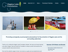 Tablet Screenshot of higginslake-foundation.org